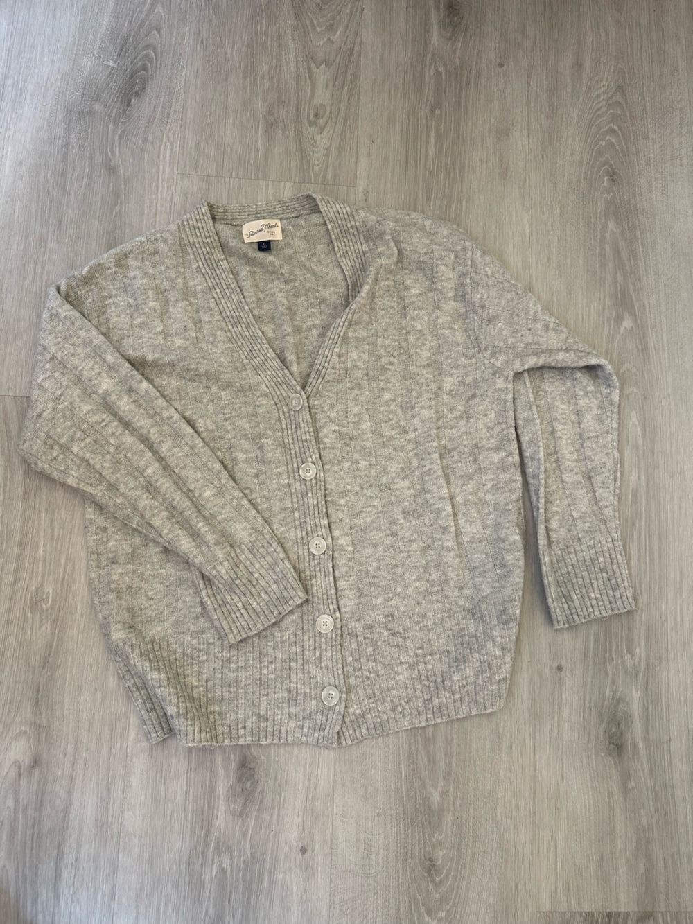 Universal Thread Heather Gray Knit Cardigan